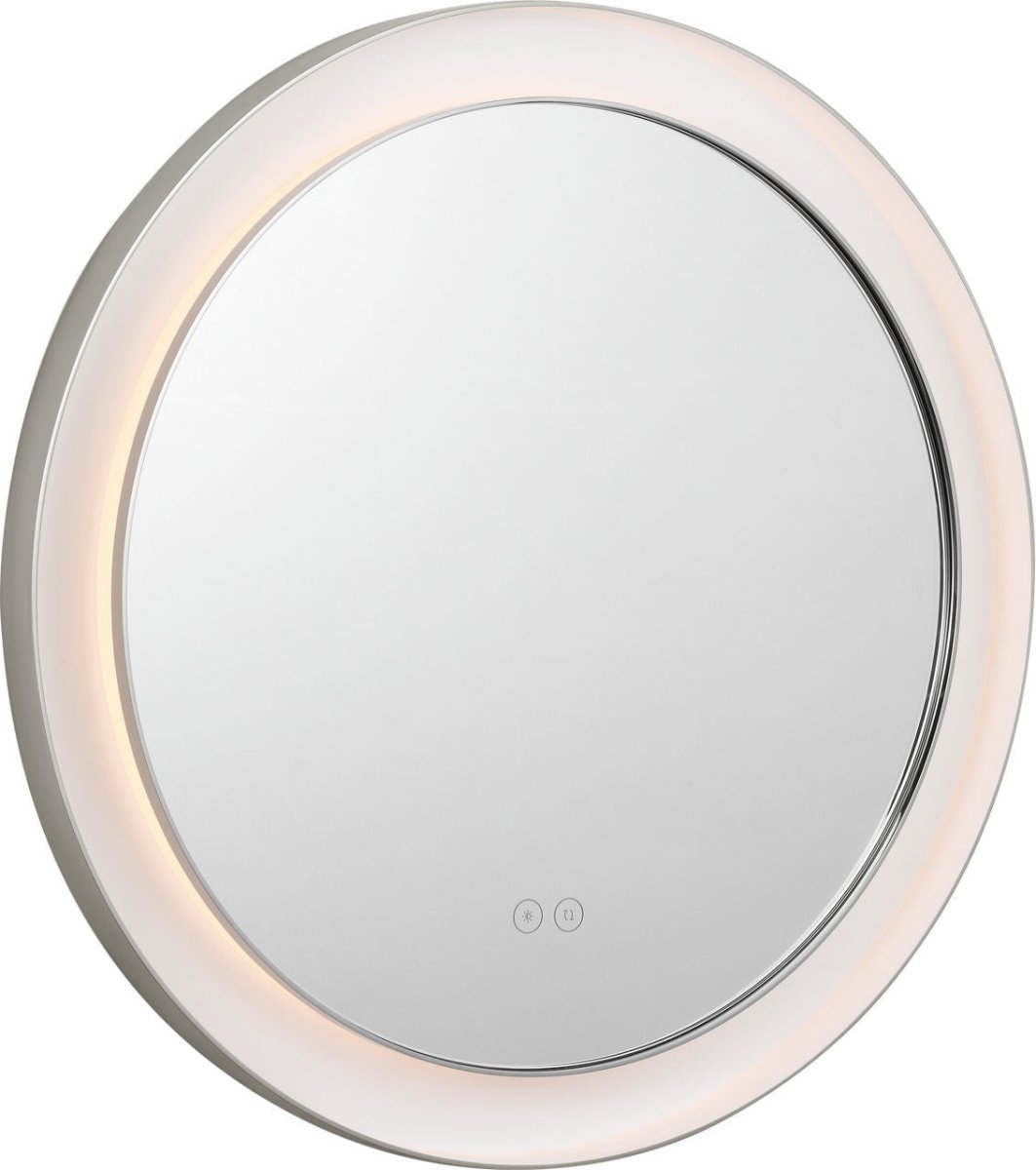 Miroir éclairant Chopin - Nickel poli 24" 24" by Visual Comfort Studio | Luminaires & cie