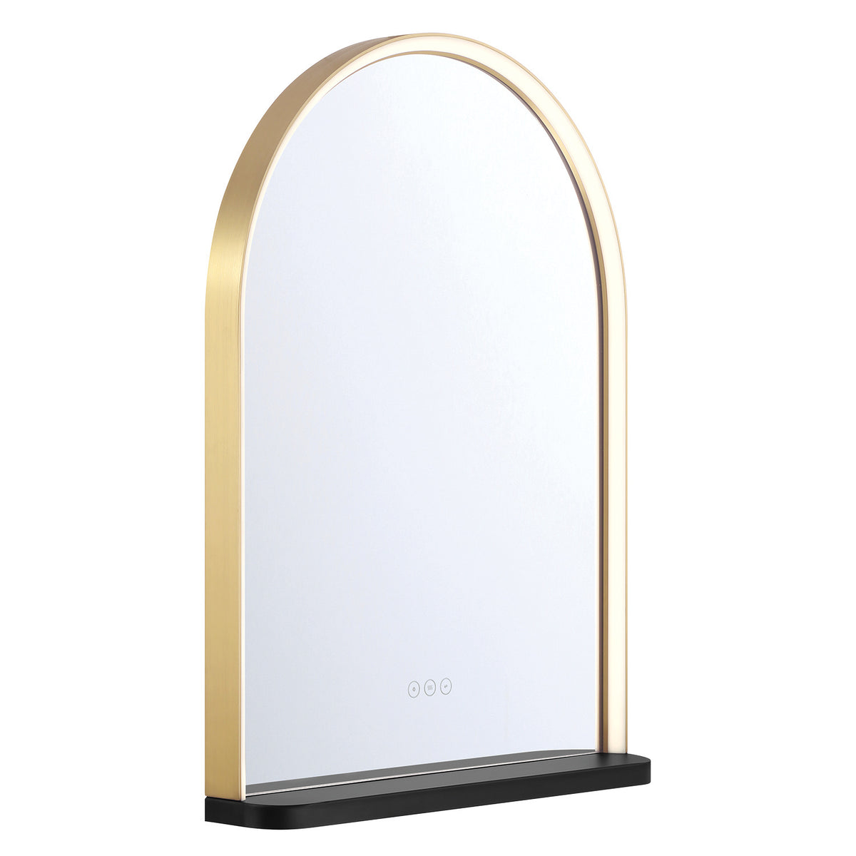Miroir éclairant DEL Serin Or-Noir mélangé, 24" – vue 3