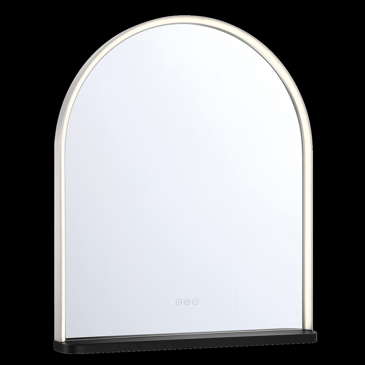Miroir éclairant DEL Serin Or-Noir mélangé, 30" – vue 3