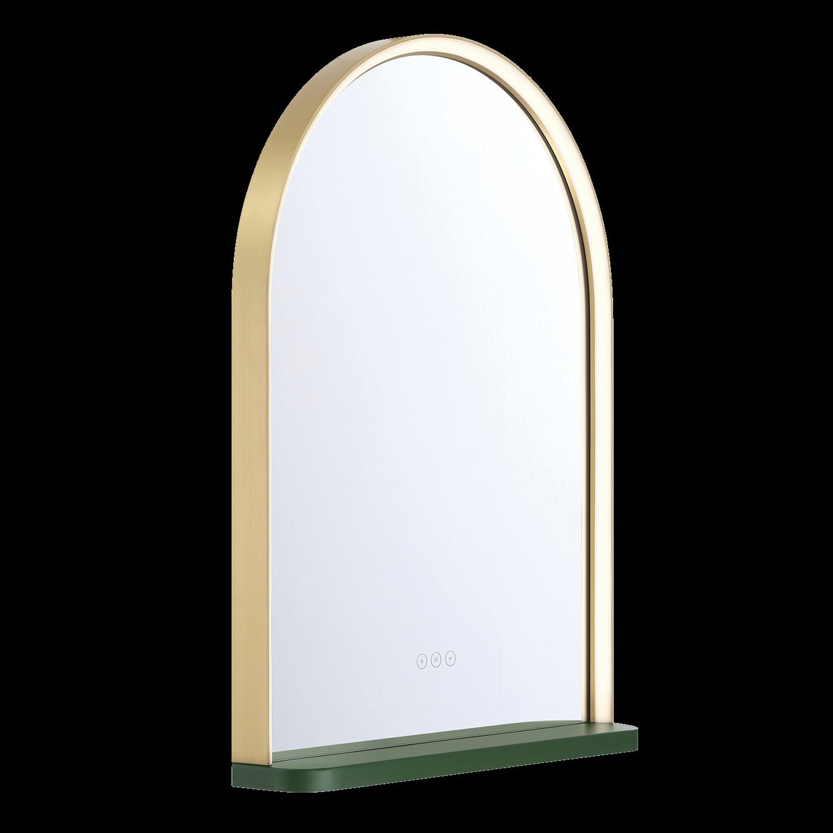 Miroir éclairant DEL Serin Vert kombu, 24" – vue 4