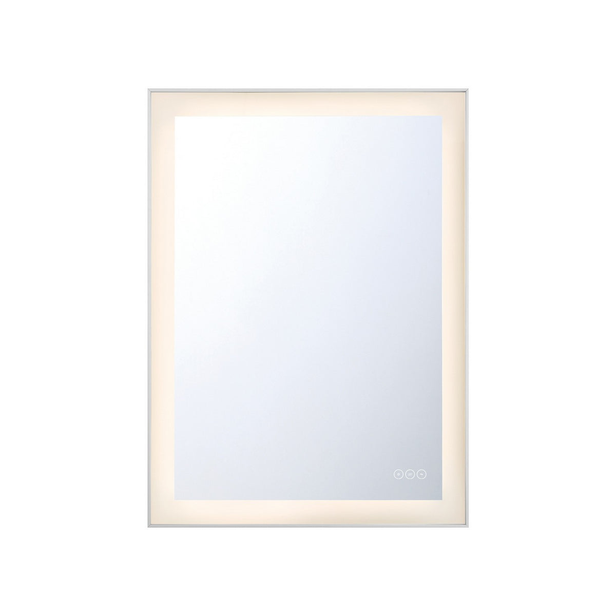 Miroir éclairant Lenora Argent anodisé, 22" – Eurofase