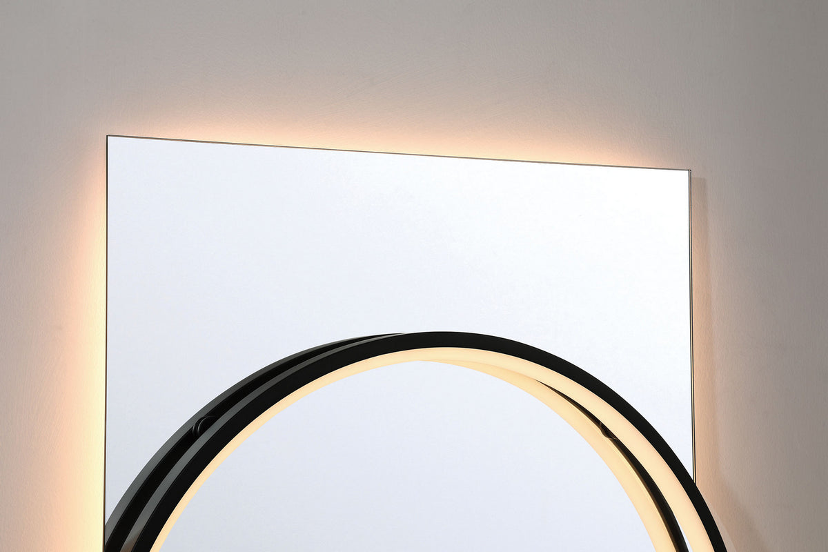 Miroir éclairant Trails Noir mat, 24" – vue 11