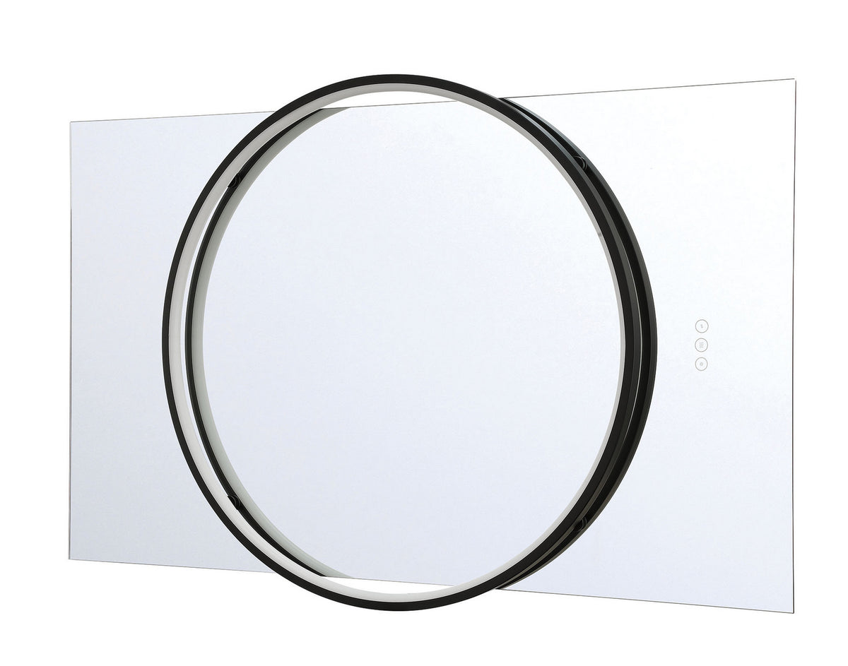 Miroir éclairant Trails Noir mat, 30" – vue 7