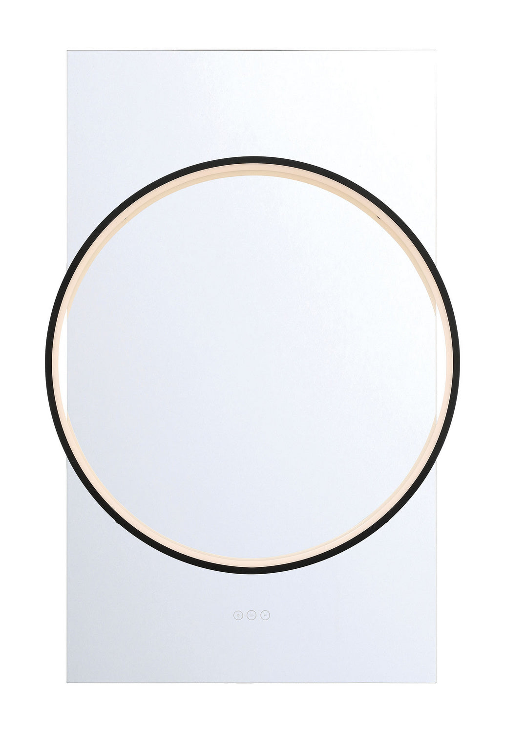 Miroir éclairant Trails Noir mat, 30" – Eurofase
