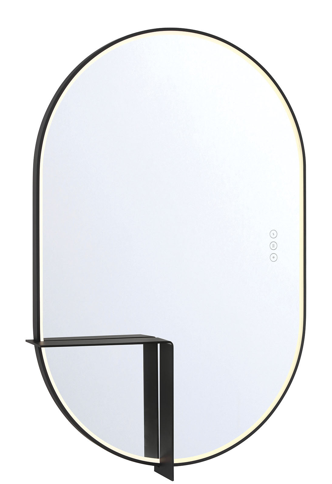 Miroir mural Linden Noir mat, 36" – vue 2
