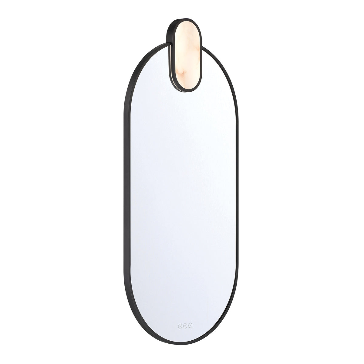 Miroir mural Mrissa Noir mat, 45" – vue 3
