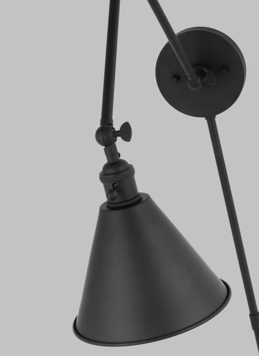 Murale à bras Salem - Noir de minuit Ampoules DEL incluses 28" by Visual Comfort Studio | Luminaires & cie