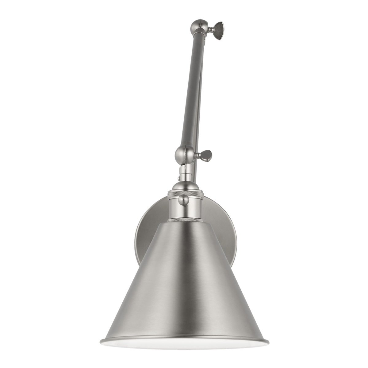 Murale à bras Salem - Nickel brossé Ampoules DEL incluses 28" by Visual Comfort Studio | Luminaires & cie