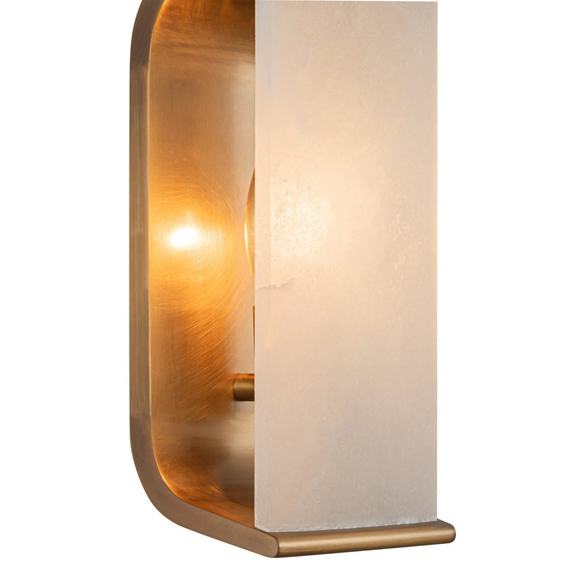 Murale Abbott - Laiton / albâtre vintage 10" by Alora Lighting | Luminaires & cie