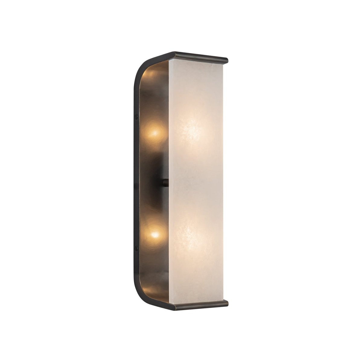 Murale Abbott - Bronze / Albâtre urbain 15" by Alora Lighting | Luminaires & cie