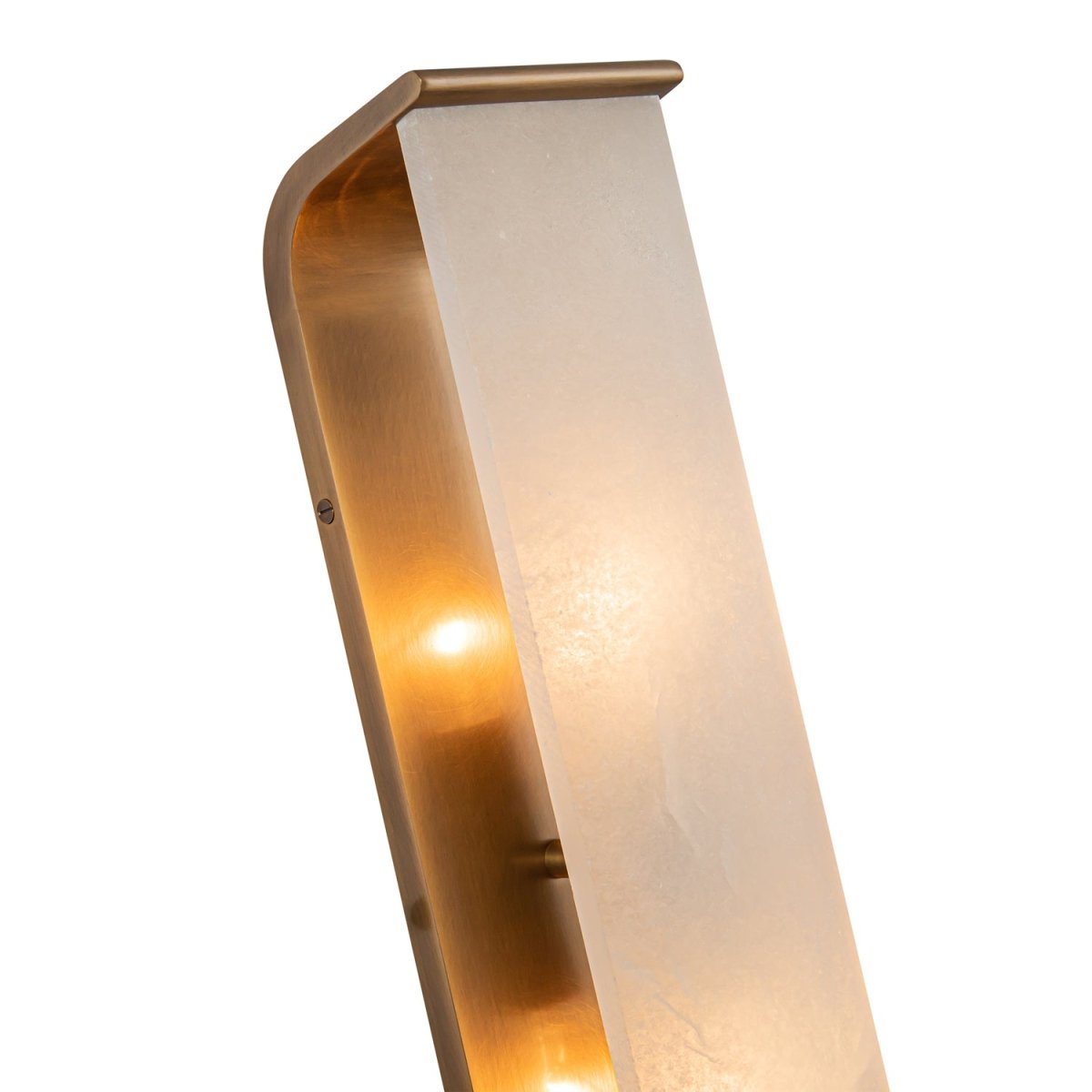 Murale Abbott - Laiton / albâtre vintage 18 3/4" by Alora Lighting | Luminaires & cie