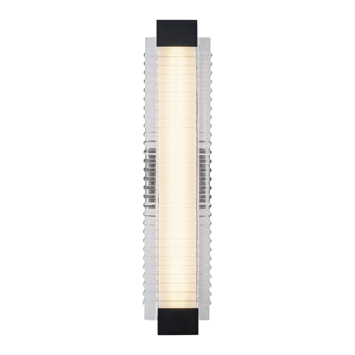 Murale Alai - Bronze urbain / verre côtelé 25" by Alora Lighting | Luminaires & cie