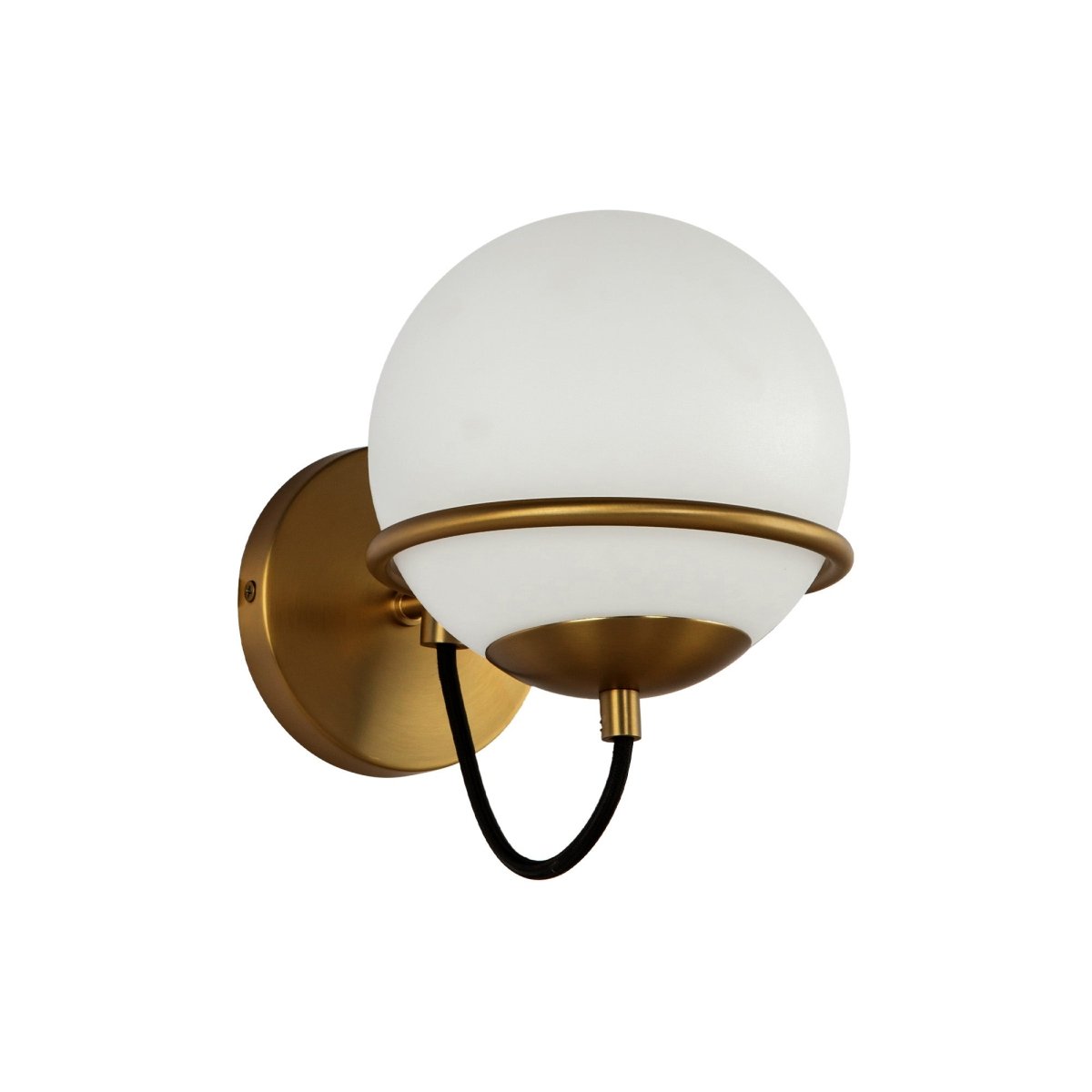 Murale Alba - Verre d'or / opale âgé 6 1/2" by Alora Lighting | Luminaires & cie