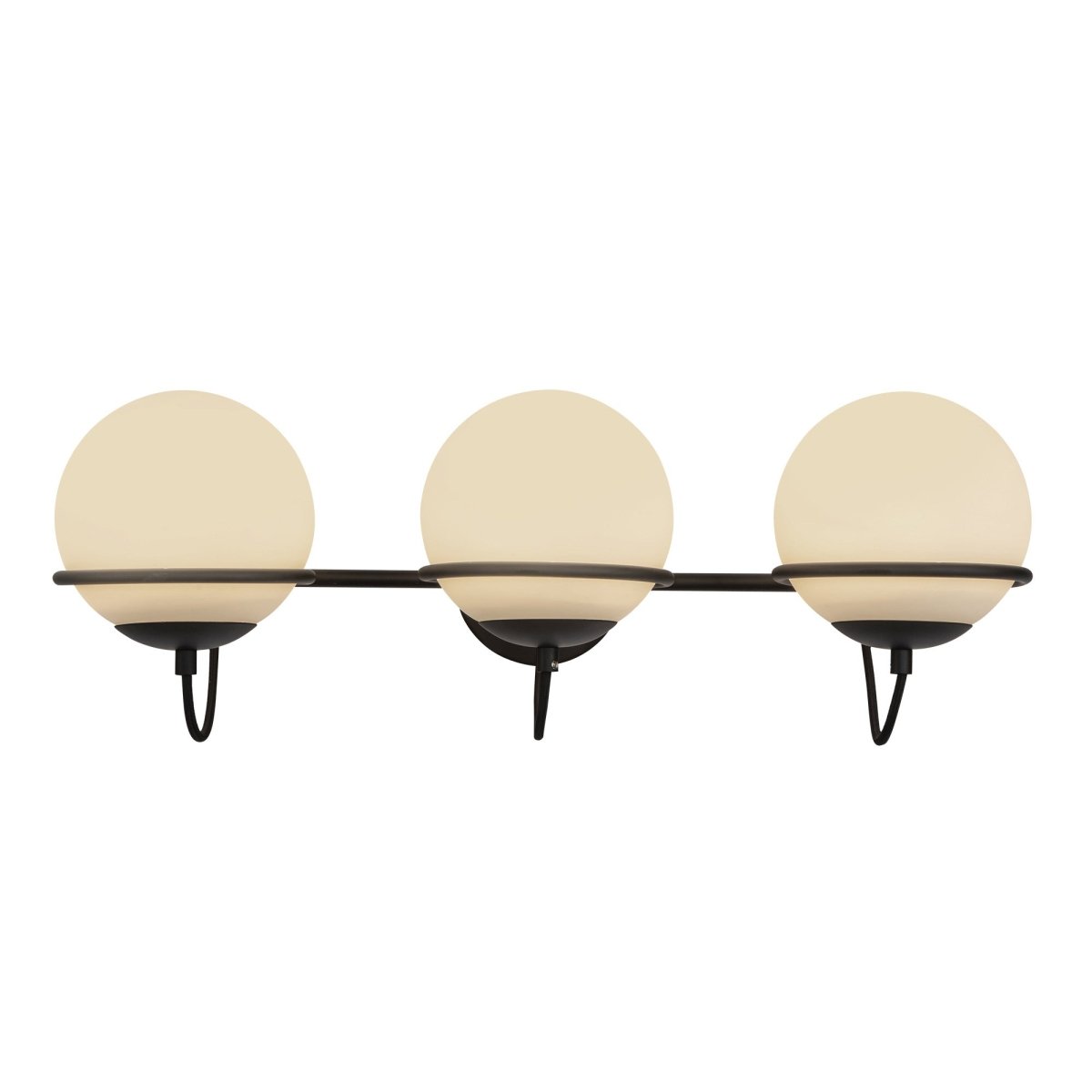 Murale Alba - Verre noir / opale mat 24 1/8" by Alora Lighting | Luminaires & cie