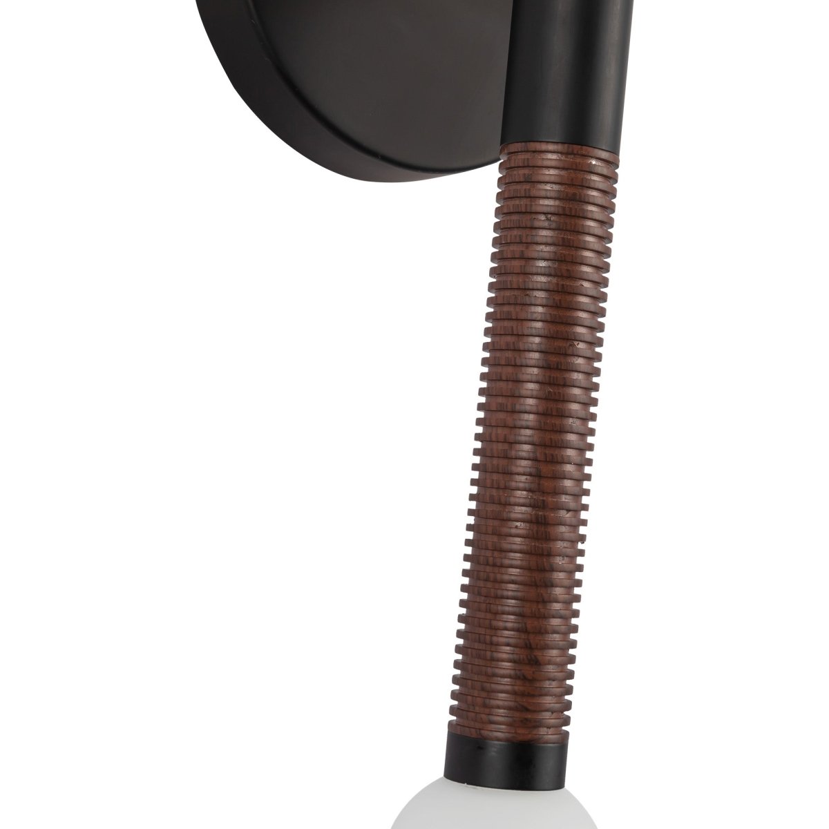 Murale Arden - Verre noir / opale mat 2 3/8" 14" by Alora Lighting | Luminaires & cie