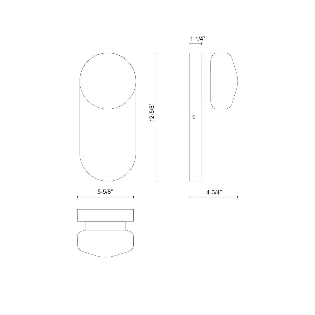 Murale Ariel - Gold - or / Verre d'Opale by Alora Lighting | Luminaires & cie