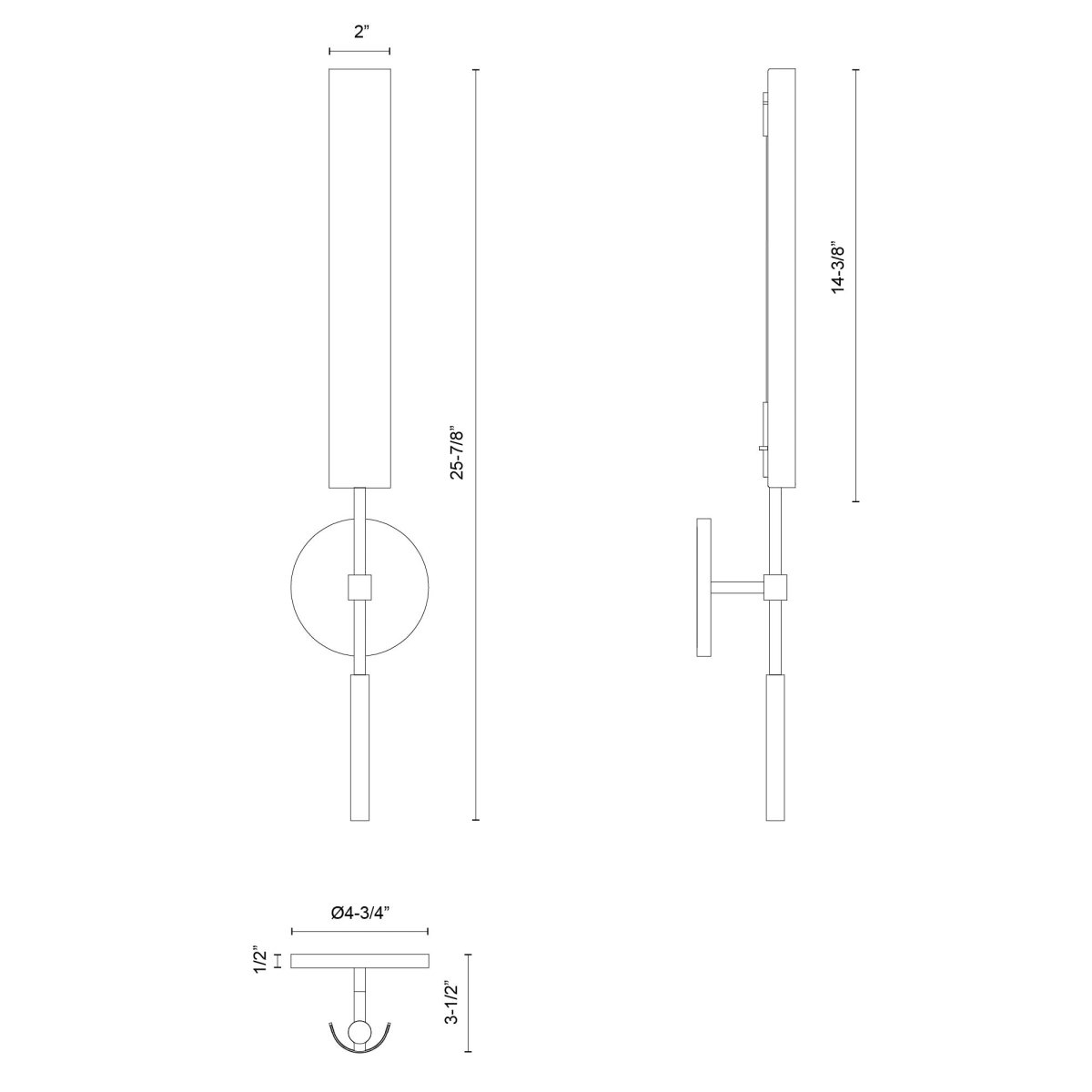 Murale Astrid - Abat - jour en métal / bronze urbain 25 7/8" by Alora Lighting | Luminaires & cie