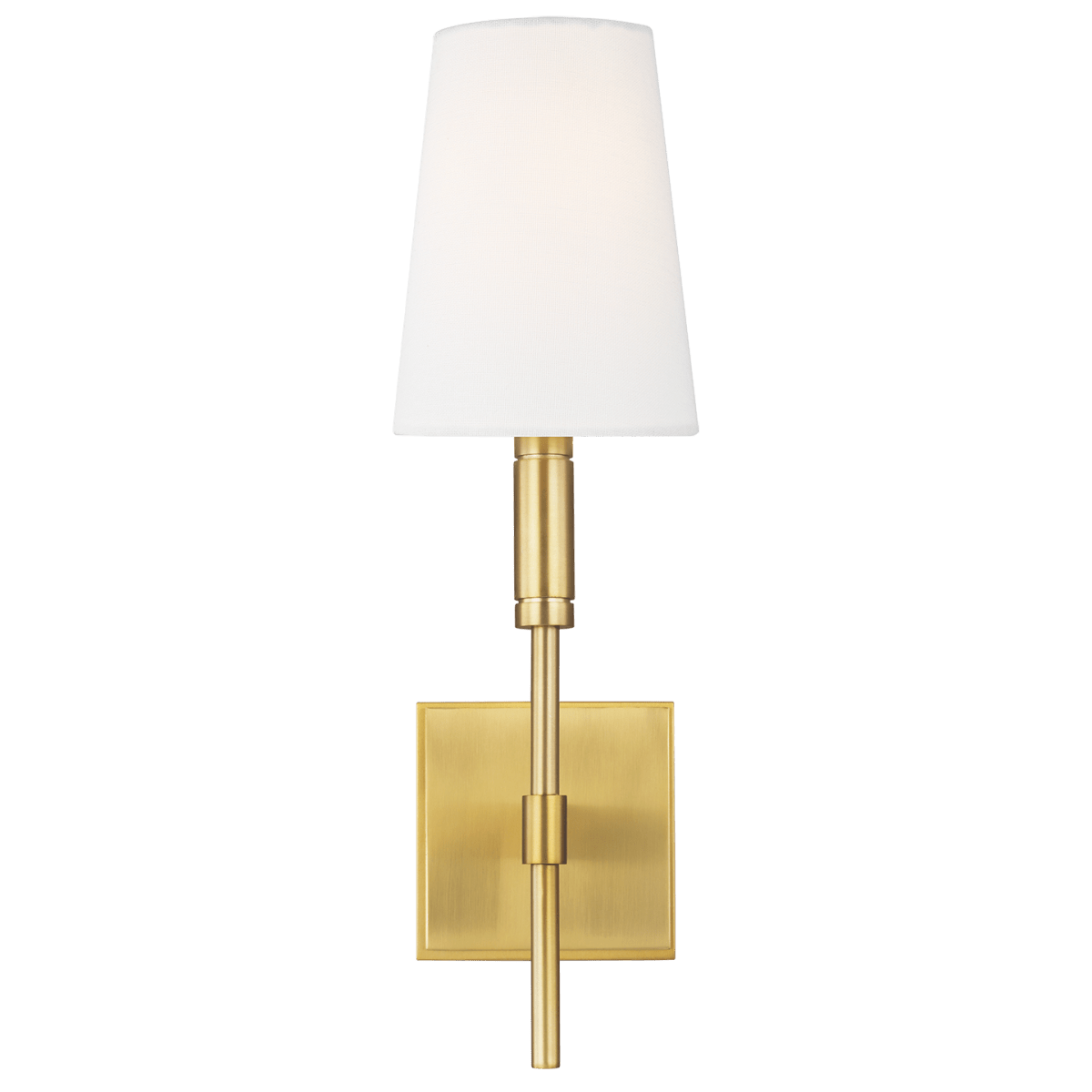 Murale Beckham Classic - Laiton brûlé Lin blanc by Visual Comfort Studio | Luminaires & cie
