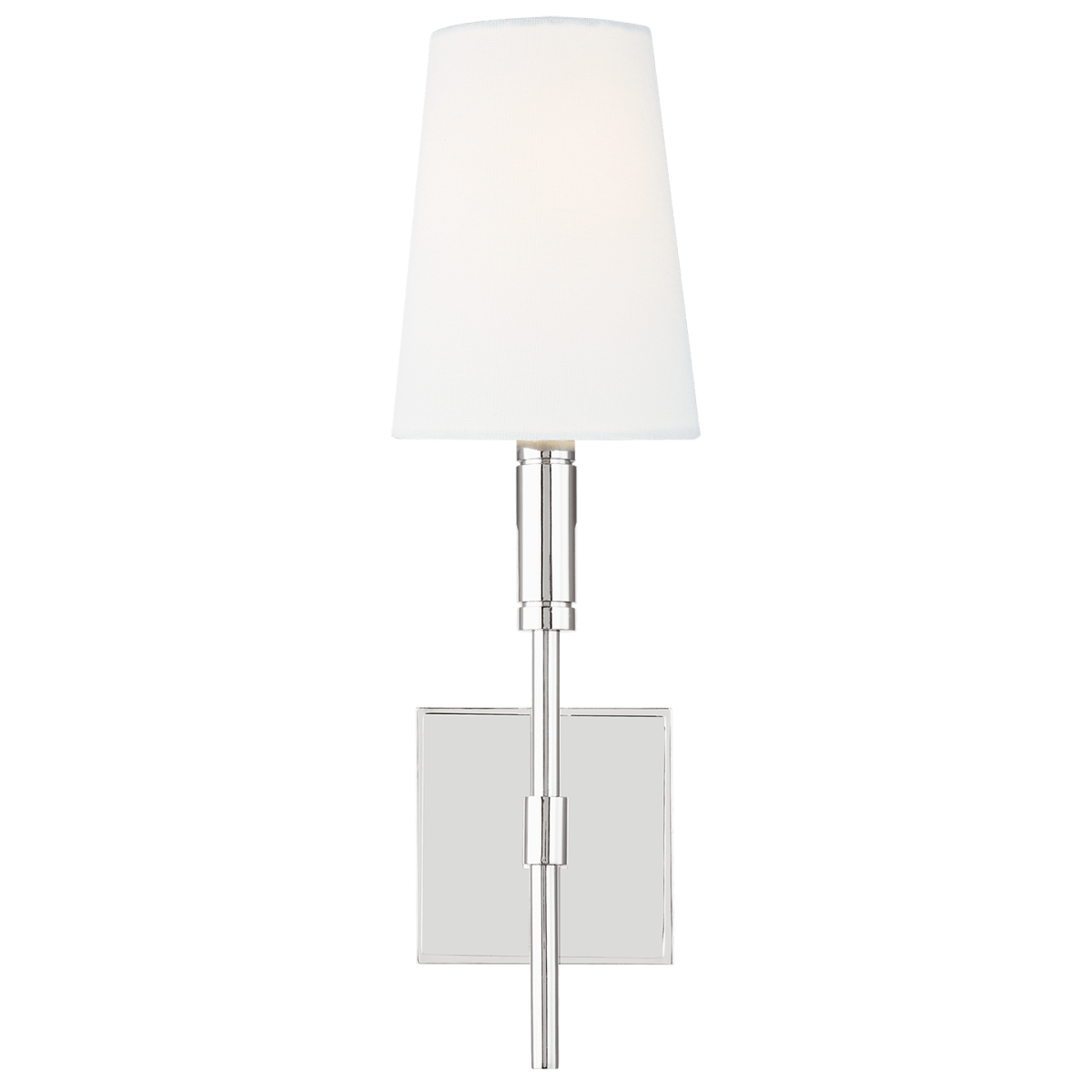Murale Beckham Classic - Nickel poli Lin blanc by Visual Comfort Studio | Luminaires & cie