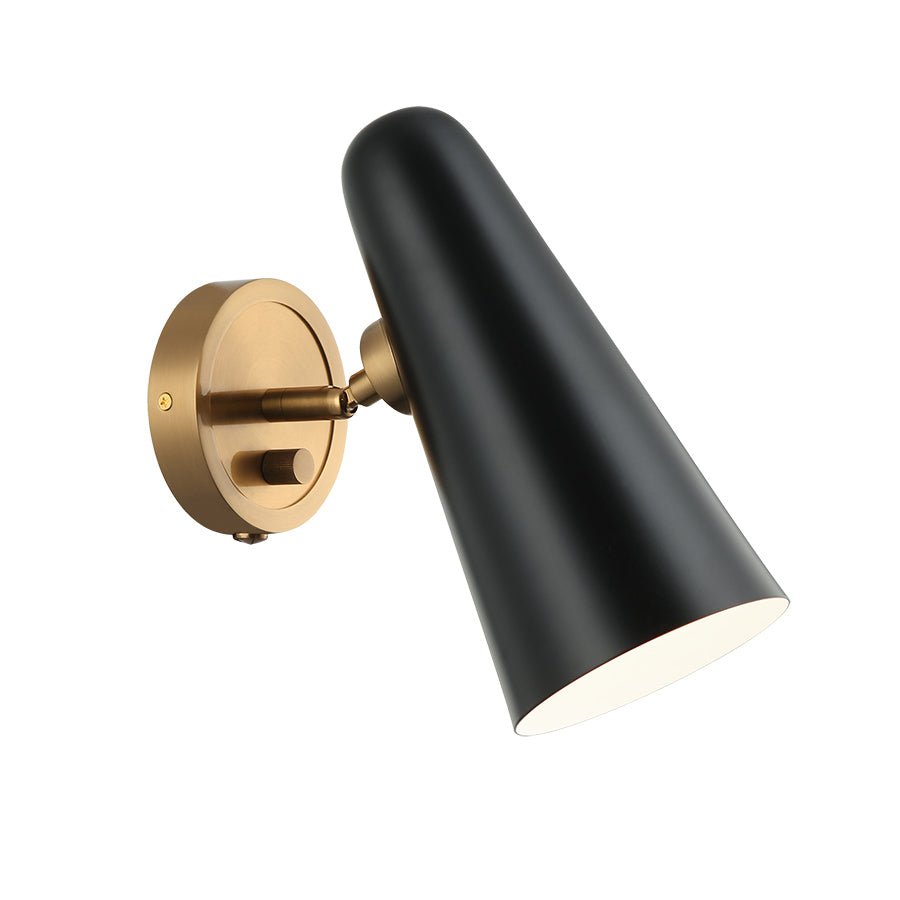 Murale Blink - Noir et laiton vieilli Court 8" by Matteo Lighting | Luminaires & cie