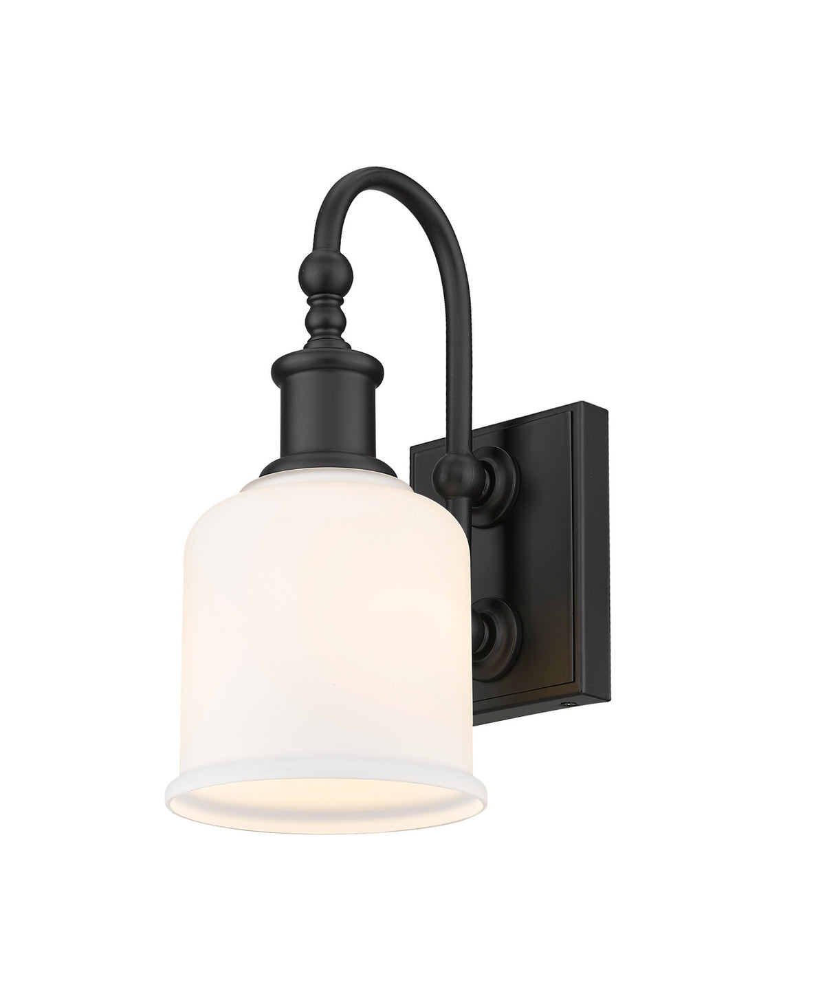 Applique murale Bryant Noir mat, Opale mate – Z-Lite