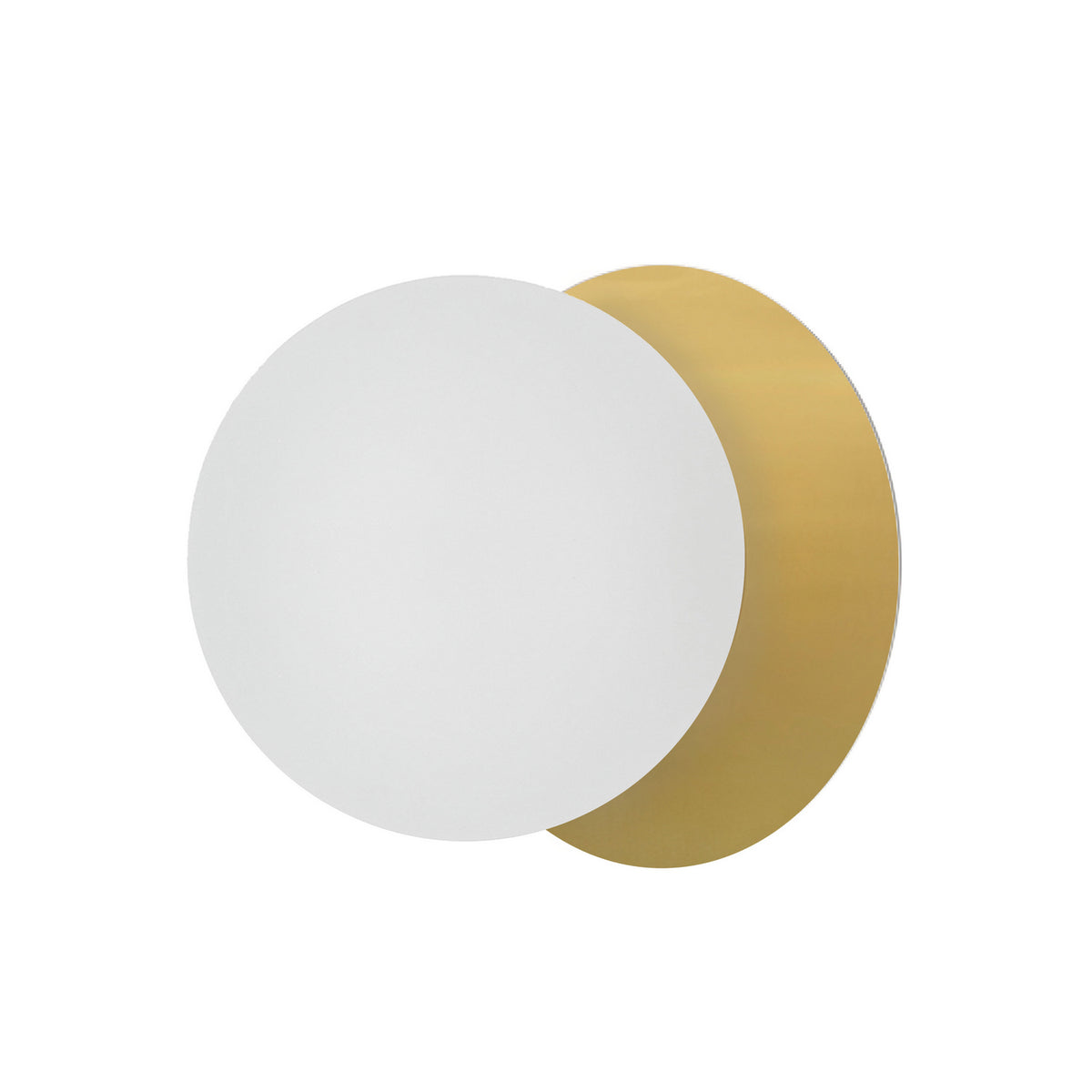 Applique murale Burlat 6", Laiton vieilli, Blanc – Dainolite