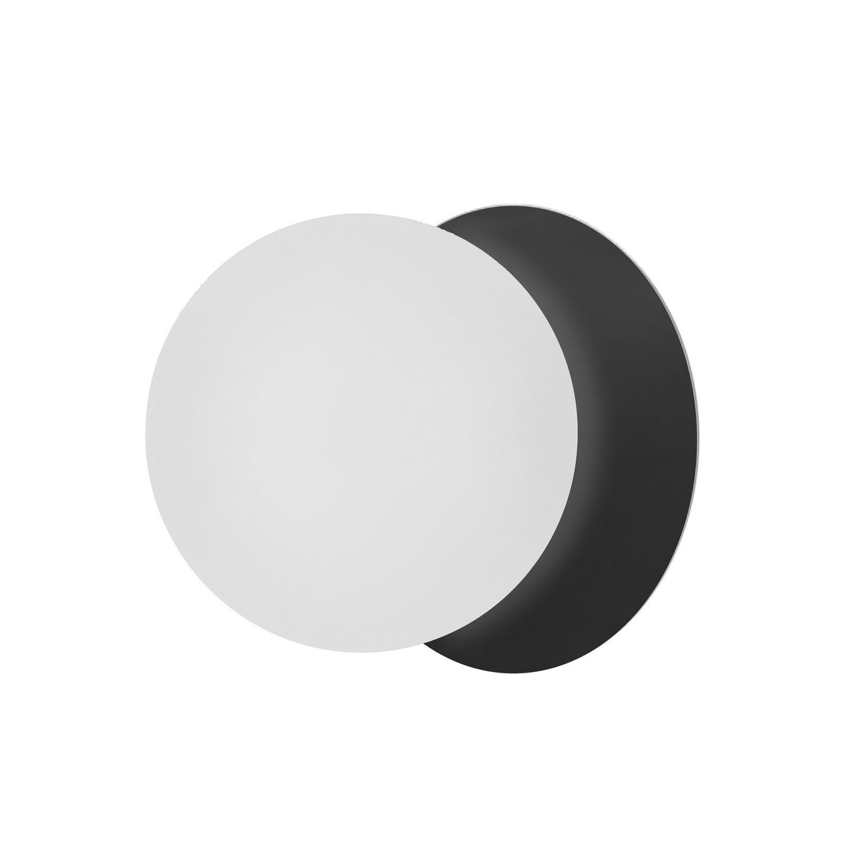 Applique murale Burlat 6", Noir mat, Blanc – Dainolite
