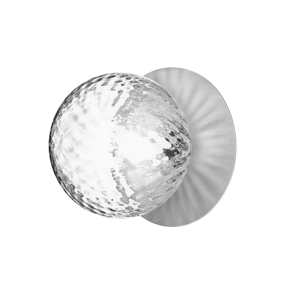 Applique murale Burlat 6", Chrome poli, Transparent – Dainolite
