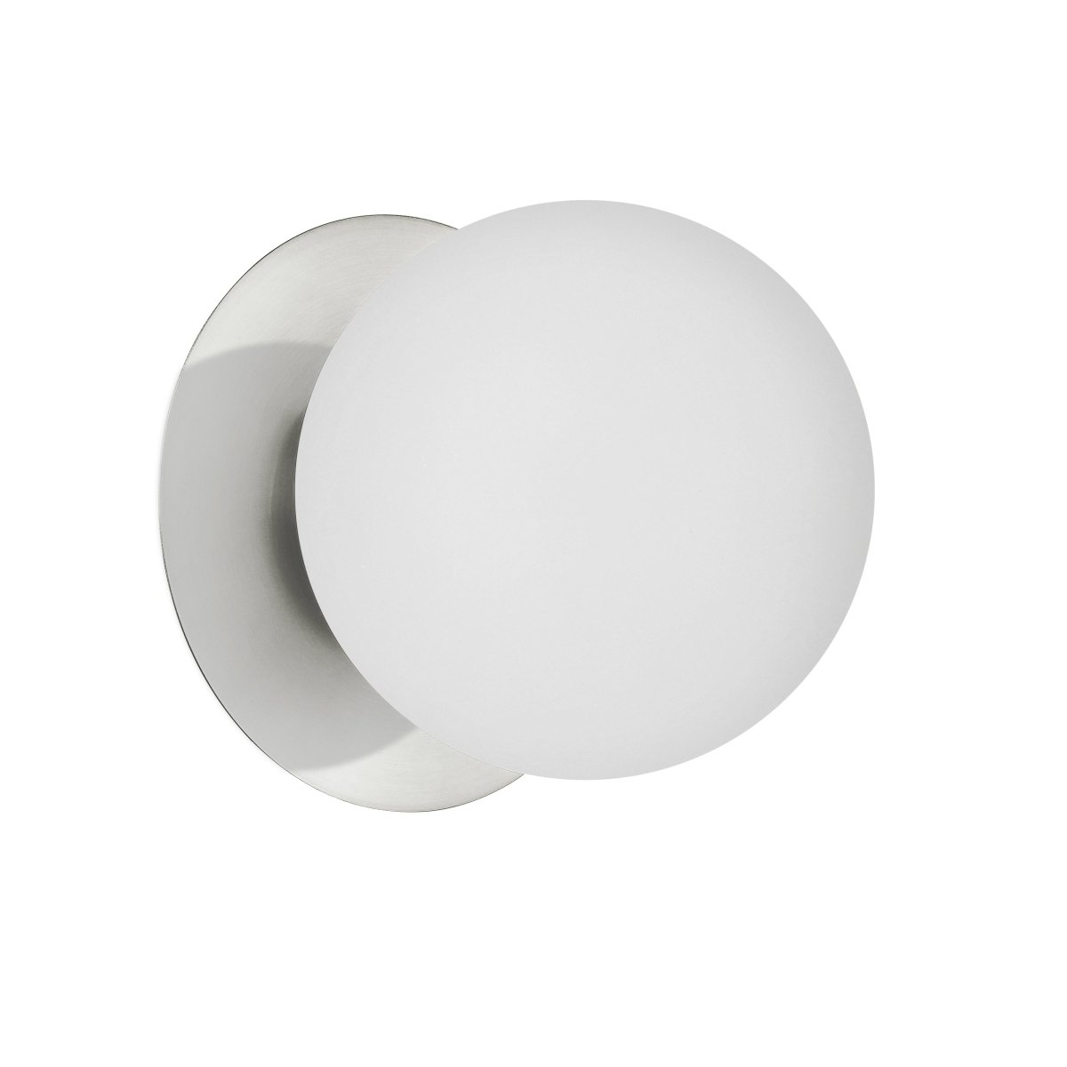 Murale Burlat - Chrome poli Blanc opal by Dainolite | Luminaires & cie