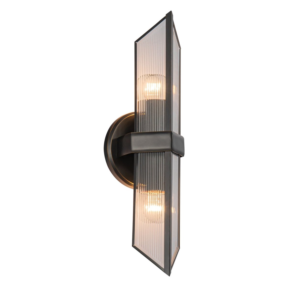 Murale Cairo - Verre à côte / bronze urbain 2 by Alora Lighting | Luminaires & cie