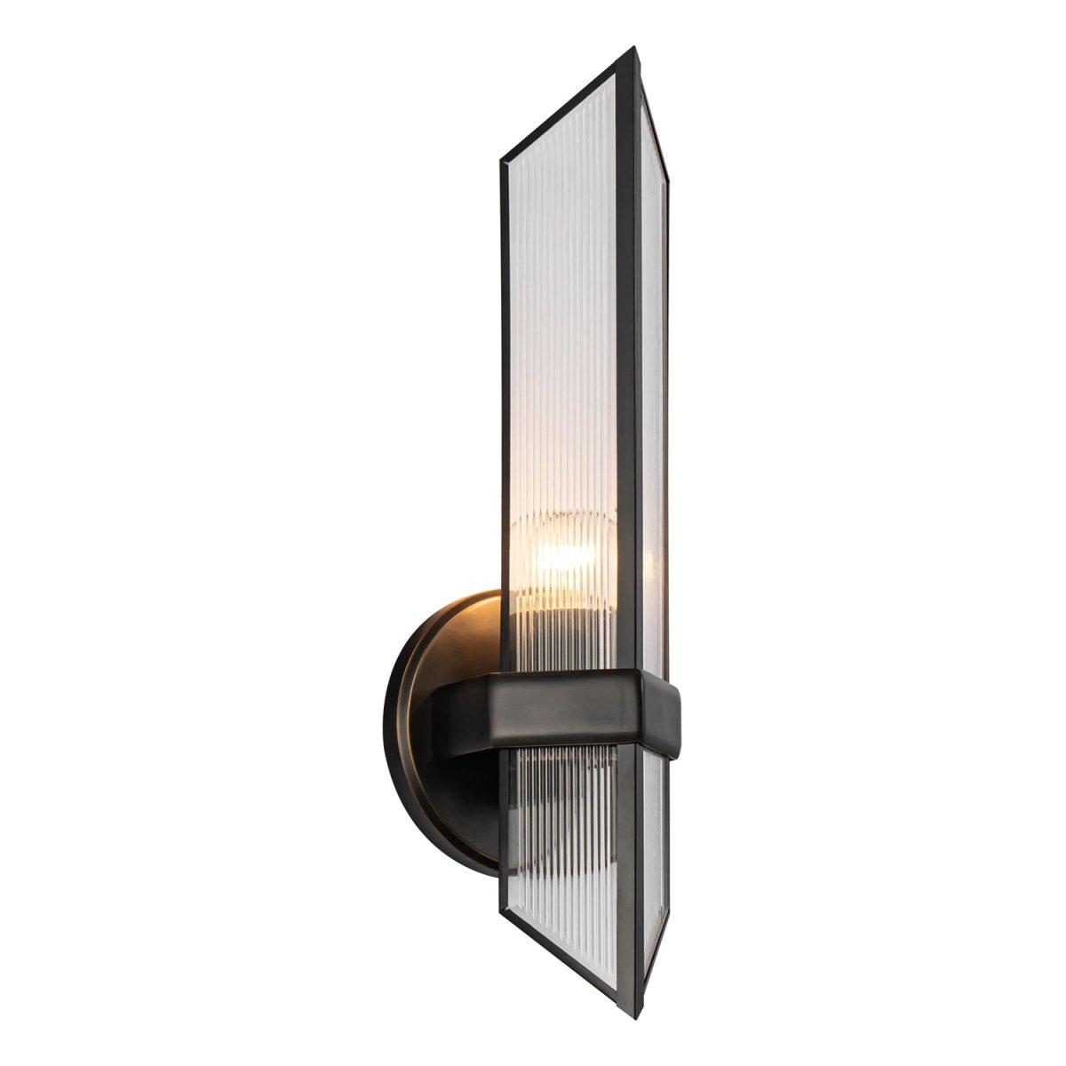 Murale Cairo - Verre à côte / bronze urbain 1 by Alora Lighting | Luminaires & cie