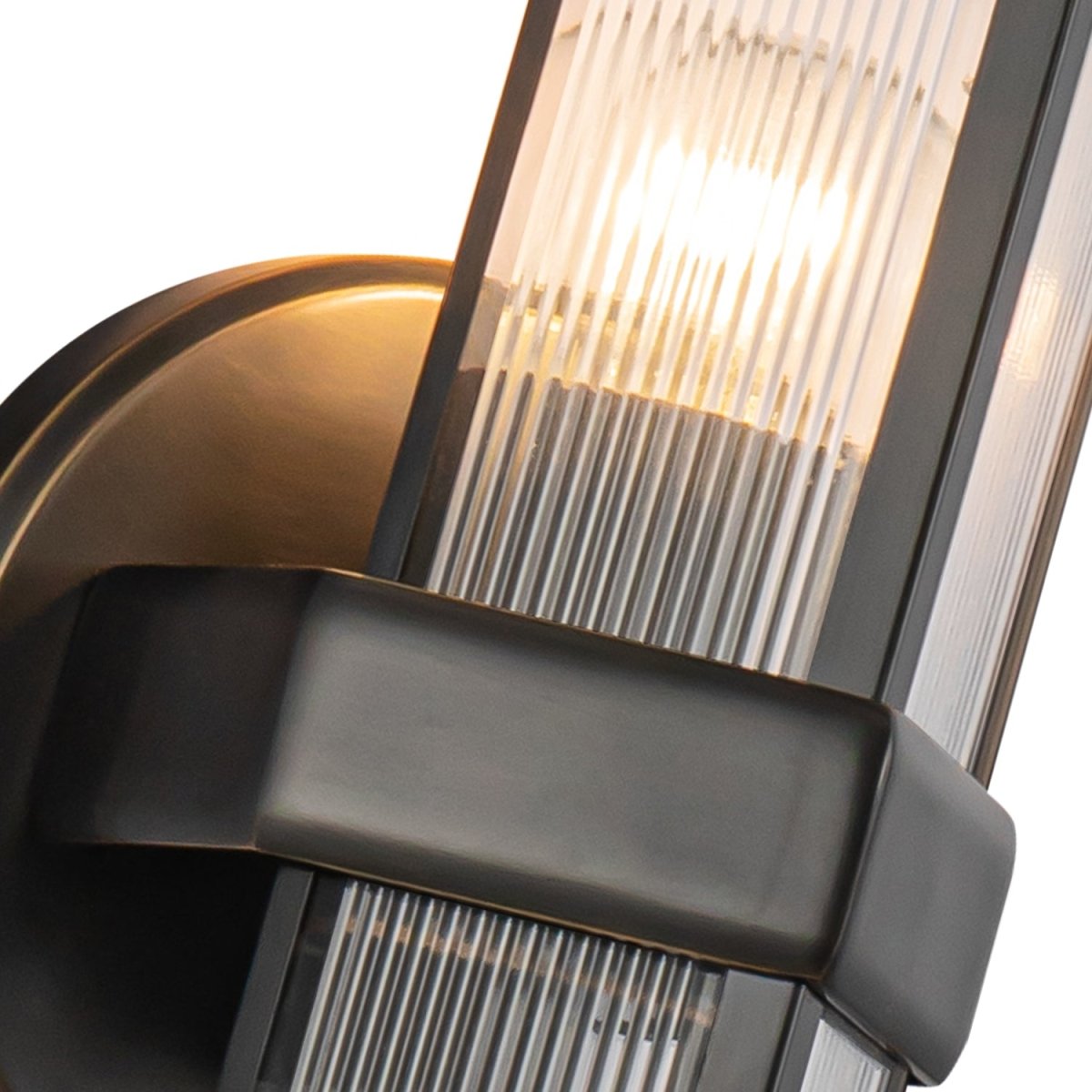 Murale Cairo - Verre à côte / bronze urbain 1 by Alora Lighting | Luminaires & cie