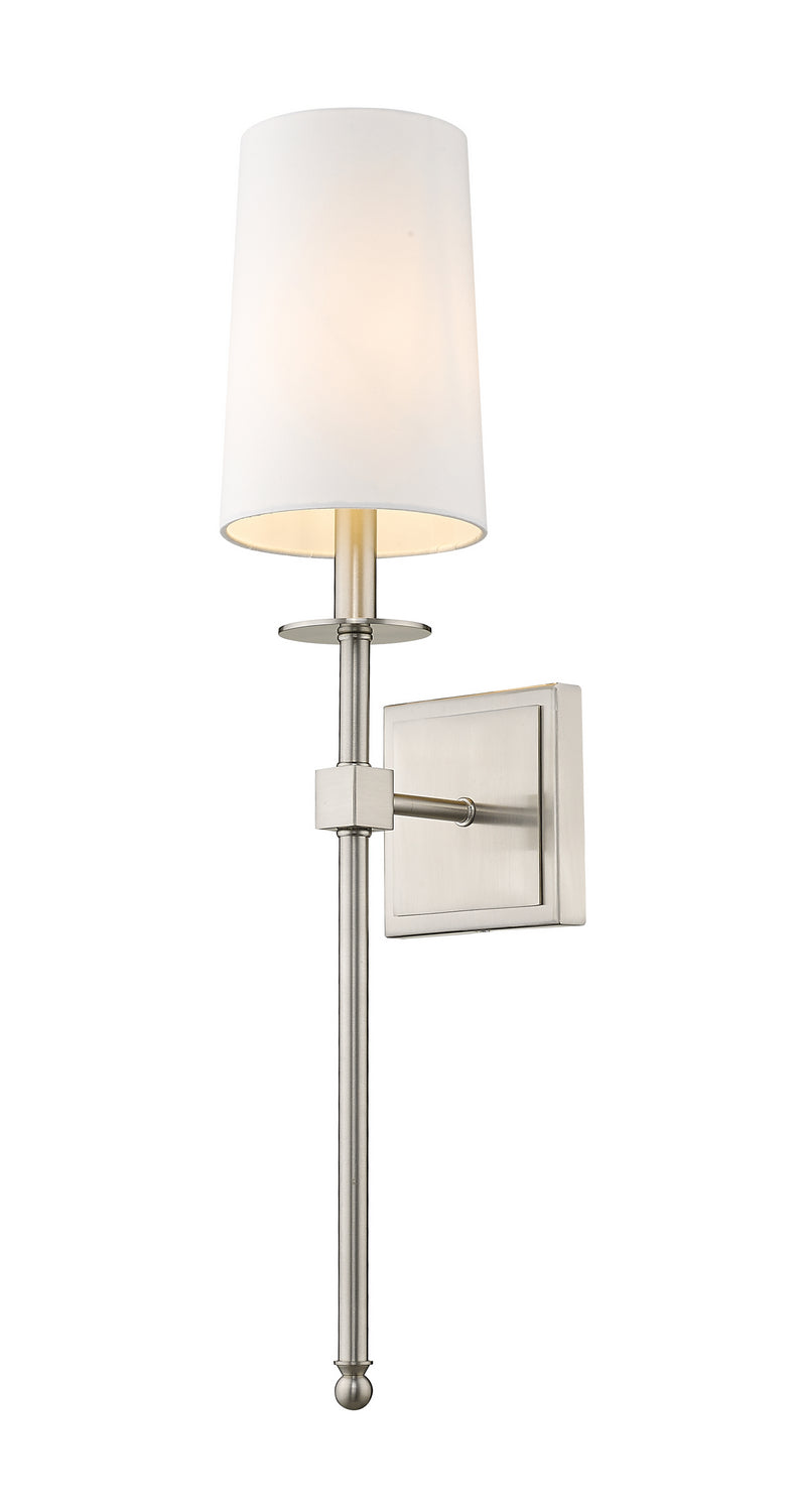 Applique murale Camila Nickel brossé, Blanc – Z-Lite