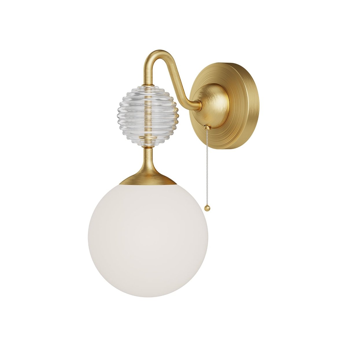 Murale Celia - Gold - or / Verre d'Opale by Alora Lighting | Luminaires & cie