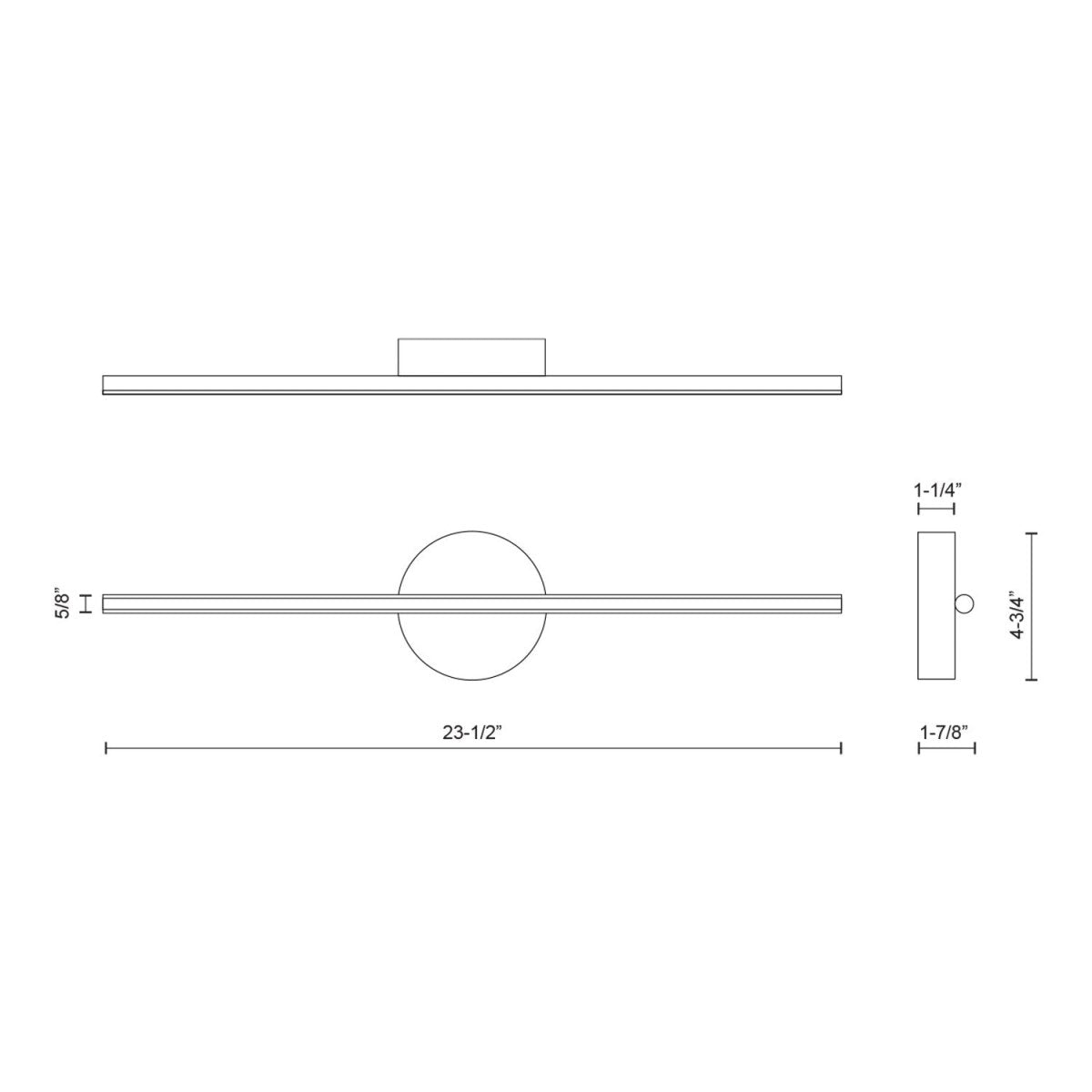 Murale Chute - Noir 23 1/2" by Kuzco Lighting | Luminaires & cie