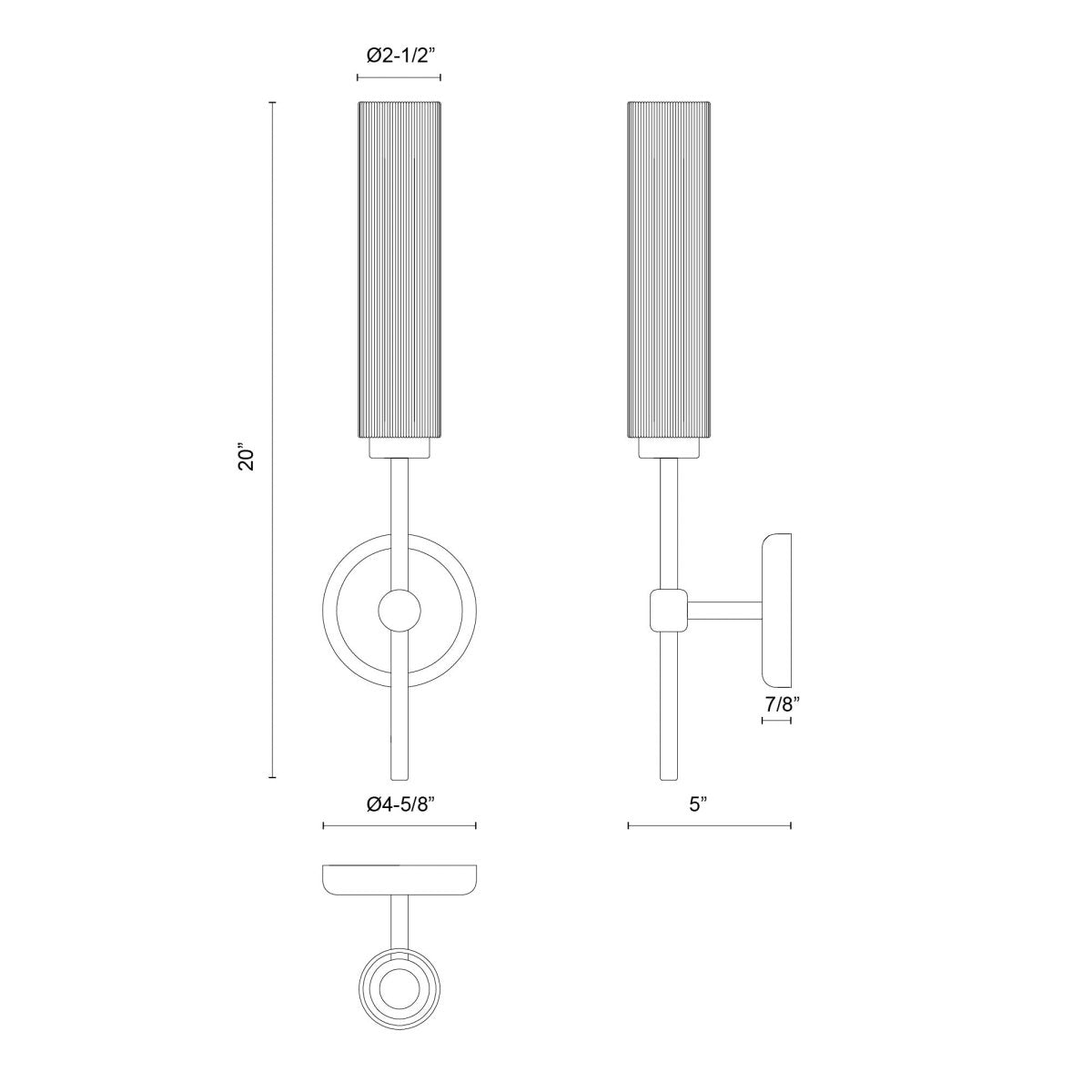 Murale Colby - 20" by Alora Lighting | Luminaires & cie