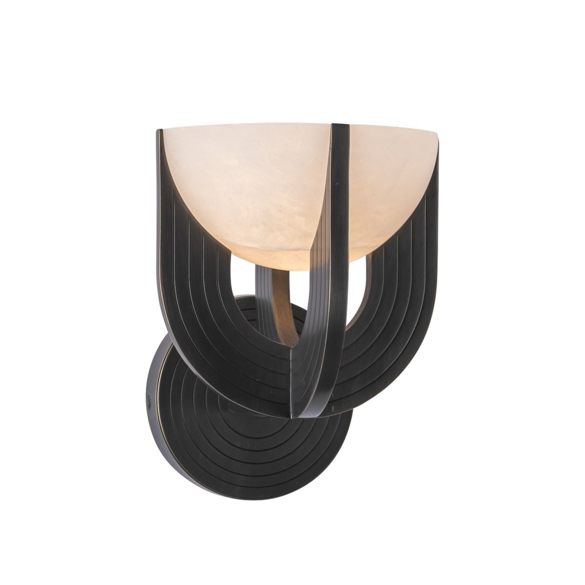 Murale Colette - Bronze / Albâtre urbain by Alora Lighting | Luminaires & cie