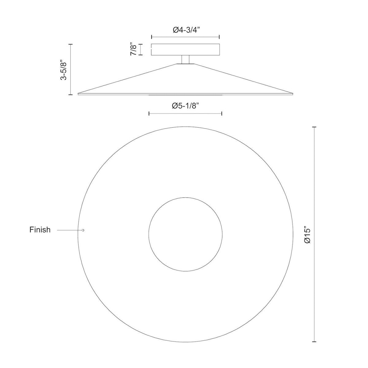 Murale Cruz - Métal - noir / blanc by Kuzco Lighting | Luminaires & cie