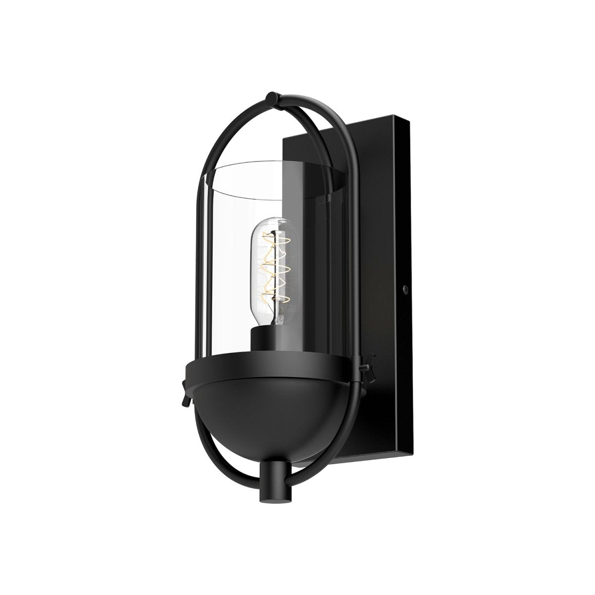 Murale Cyrus - Verre transparent / noir mat by Alora Lighting | Luminaires & cie