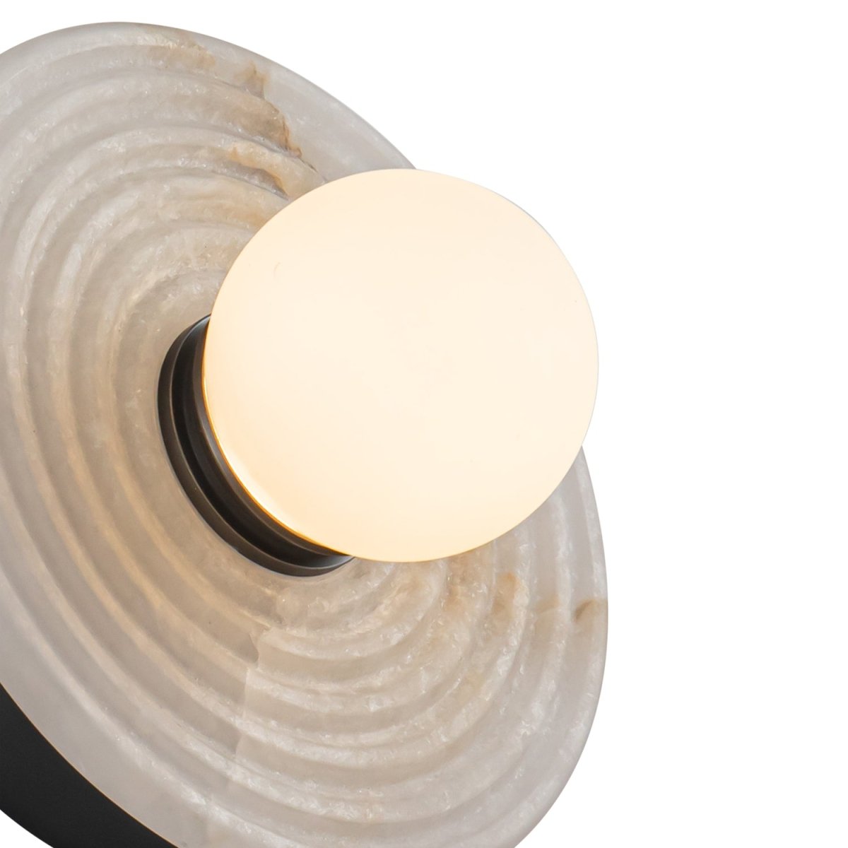 Murale Dahlia - Bronze / Albâtre urbain by Alora Lighting | Luminaires & cie