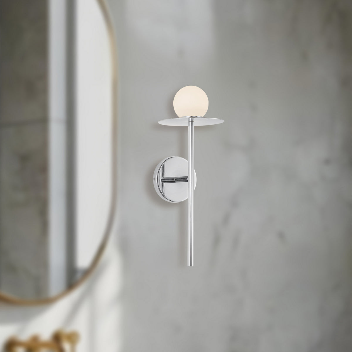 Applique murale Elixir Chrome, 6" – vue 6