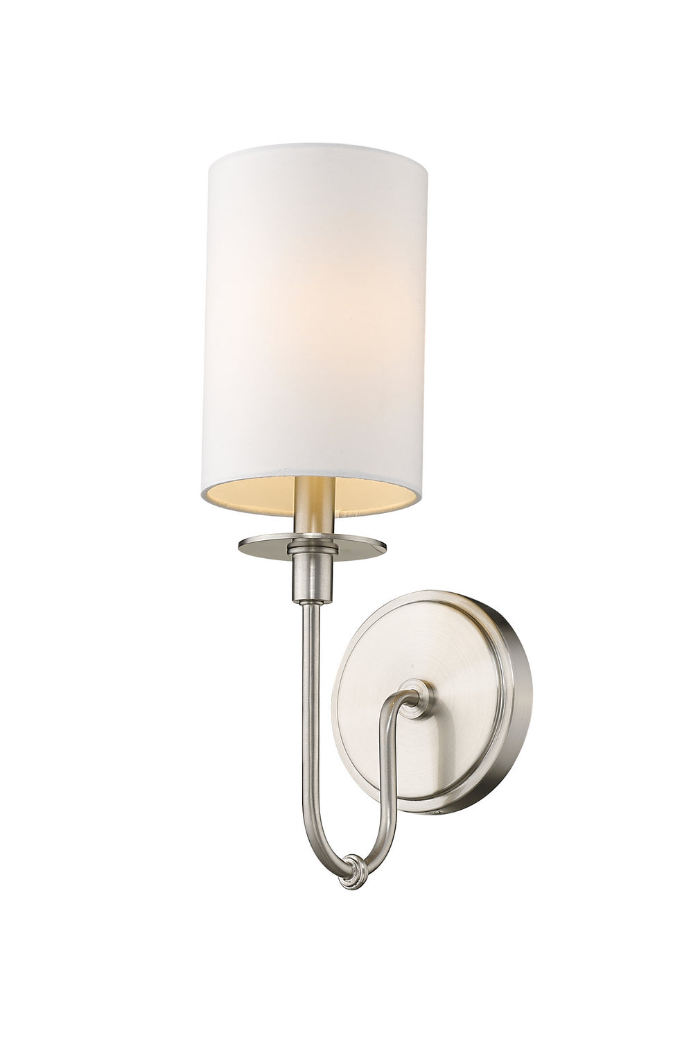 Applique murale Ella Nickel brossé, Blanc – Z-Lite