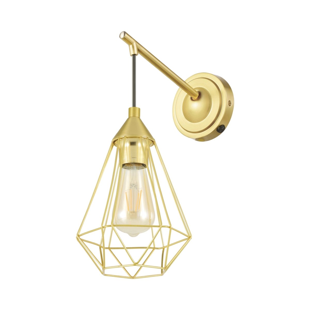 Murale enfichable Tarbes - Laiton brossé by Eglo | Luminaires & cie