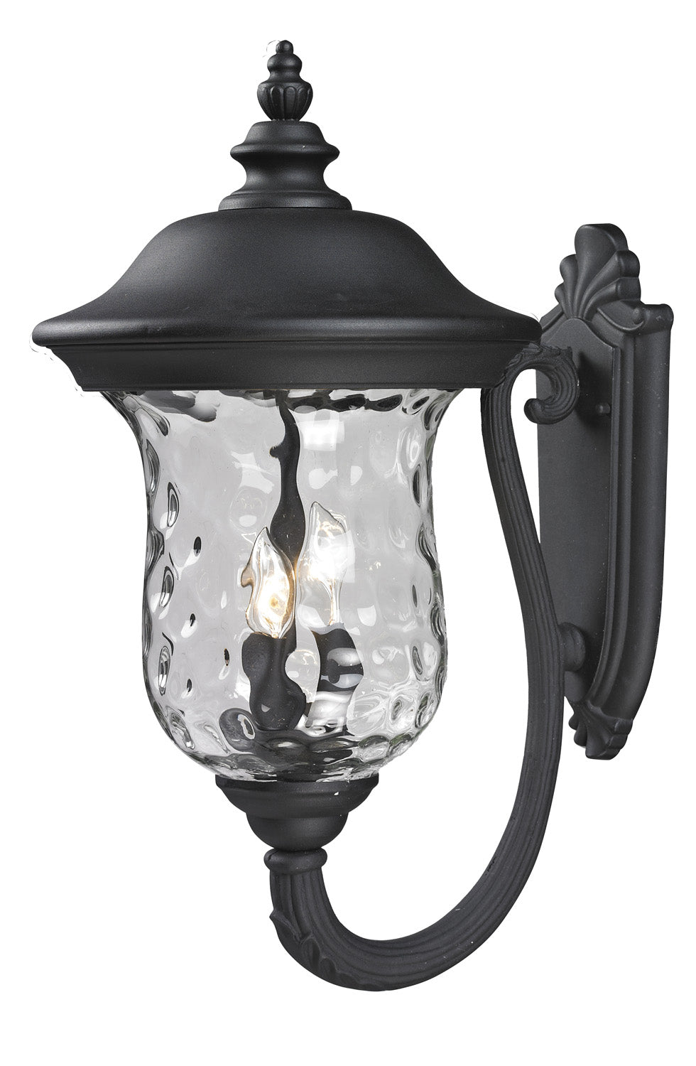 Lanterne murale extérieure Armstrong Vers le haut, Noir, 12 3/8" – Z-Lite