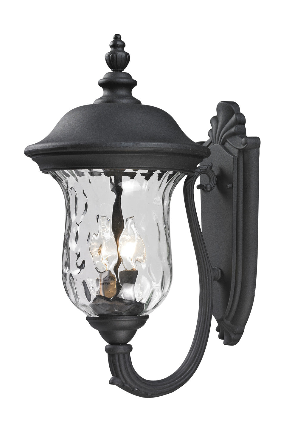 Lanterne murale extérieure Armstrong Vers le haut, Noir, 10" – Z-Lite