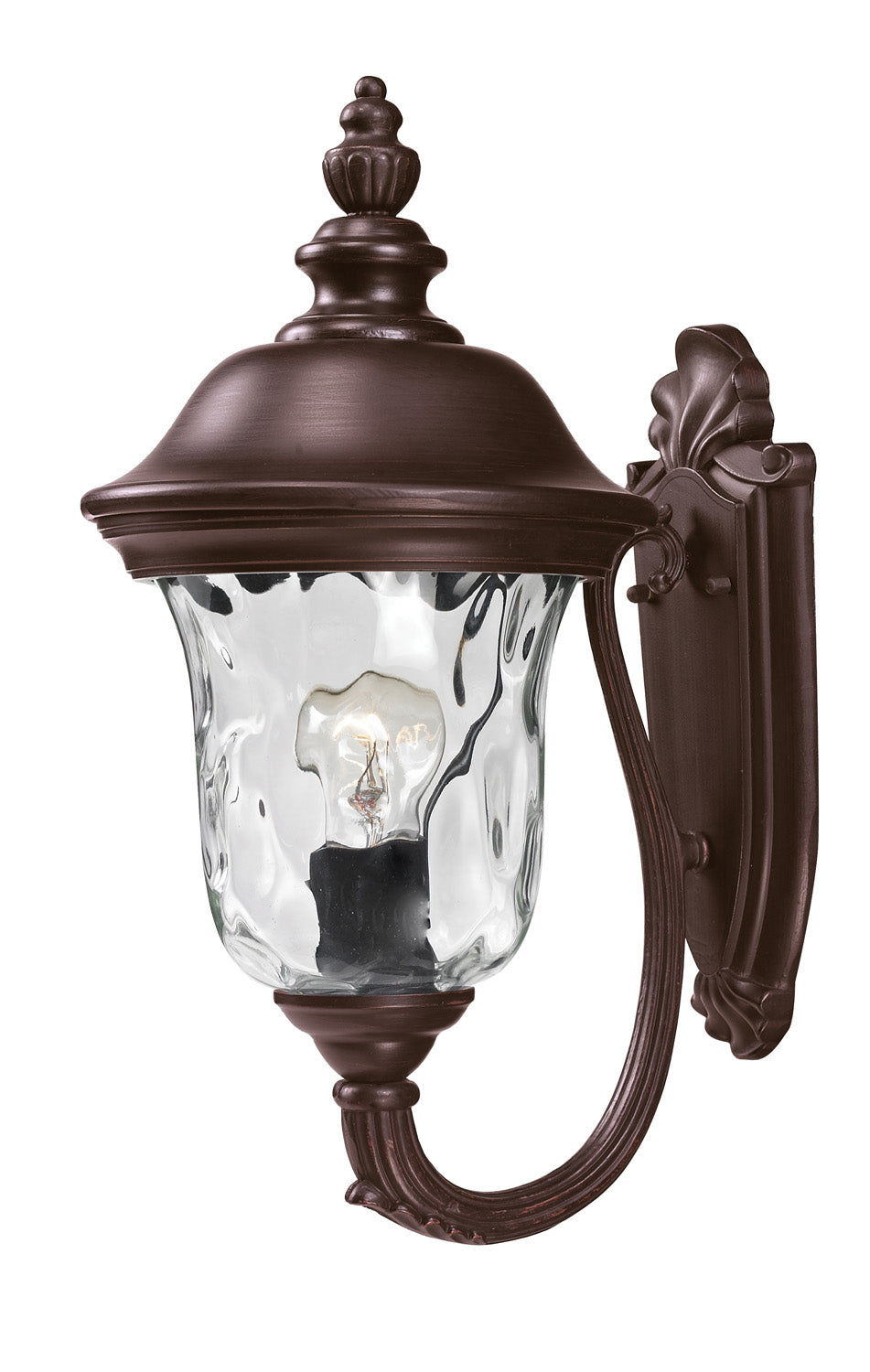Lanterne murale extérieure Armstrong Vers le haut, Bronze, 8" – Z-Lite