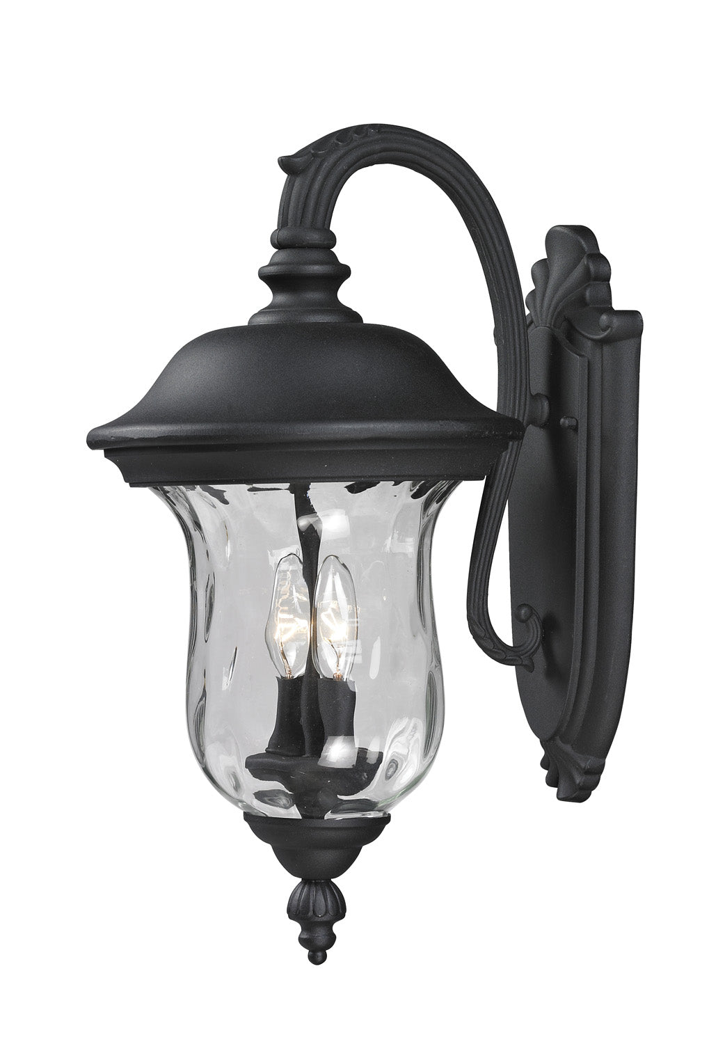 Lanterne murale extérieure Armstrong Vers le bas, Noir, 10" – Z-Lite