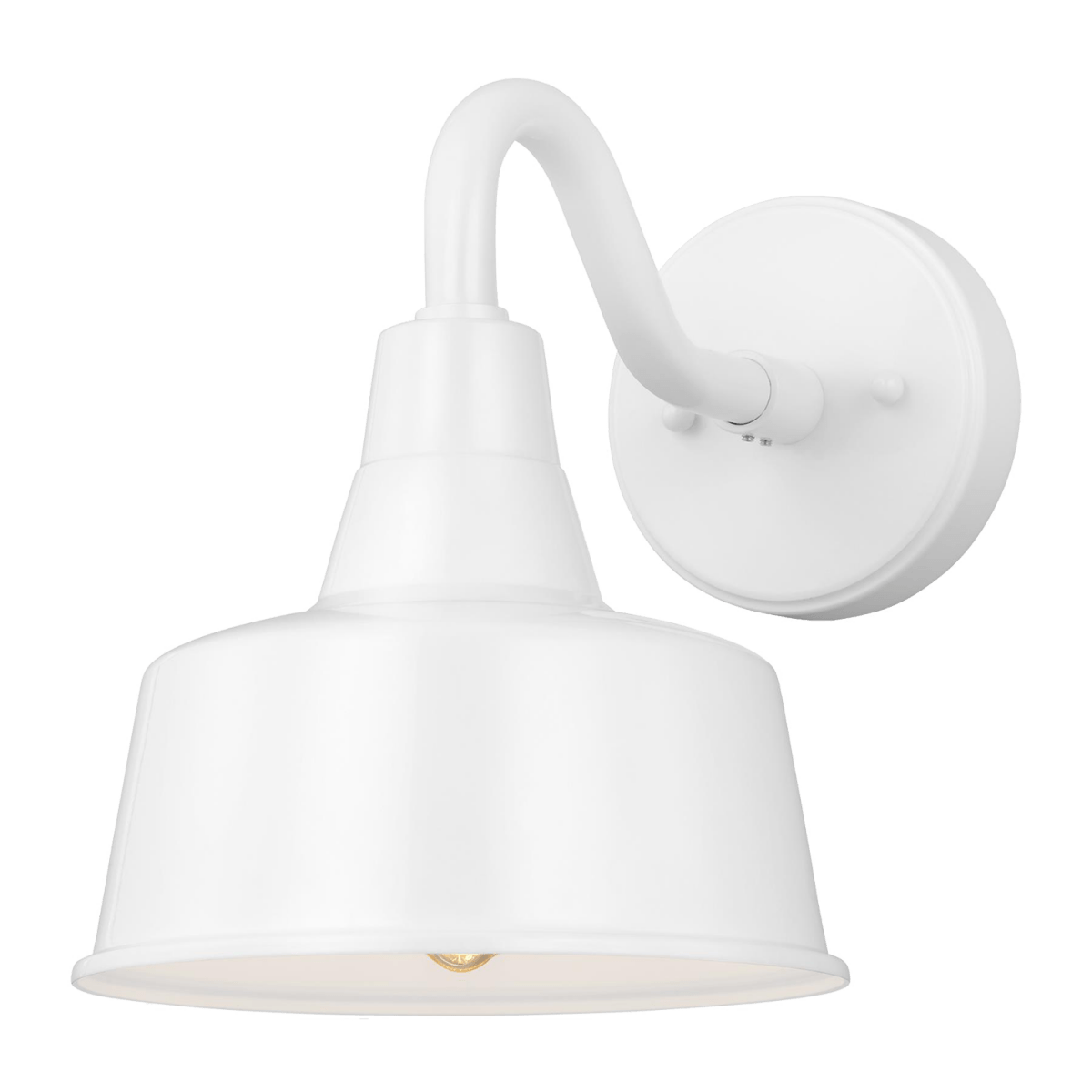 Murale extérieure Barn Light - Blanc 8" Ampoules DEL incluses by Visual Comfort Studio | Luminaires & cie