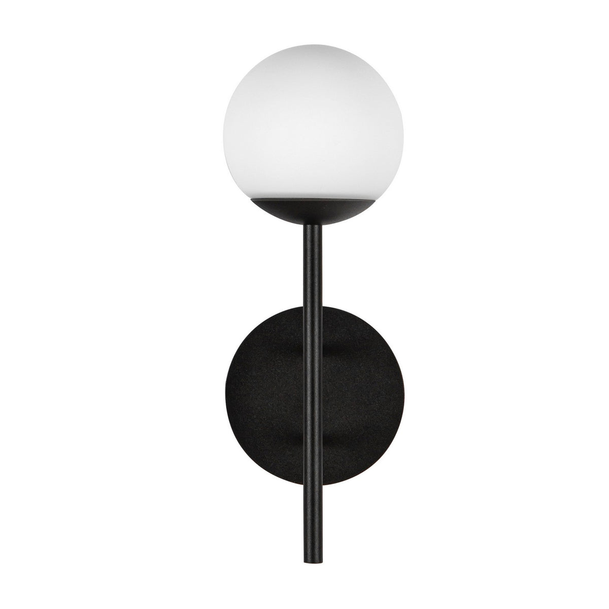 Applique extérieure Claremont Noir / Verre opale – vue 4