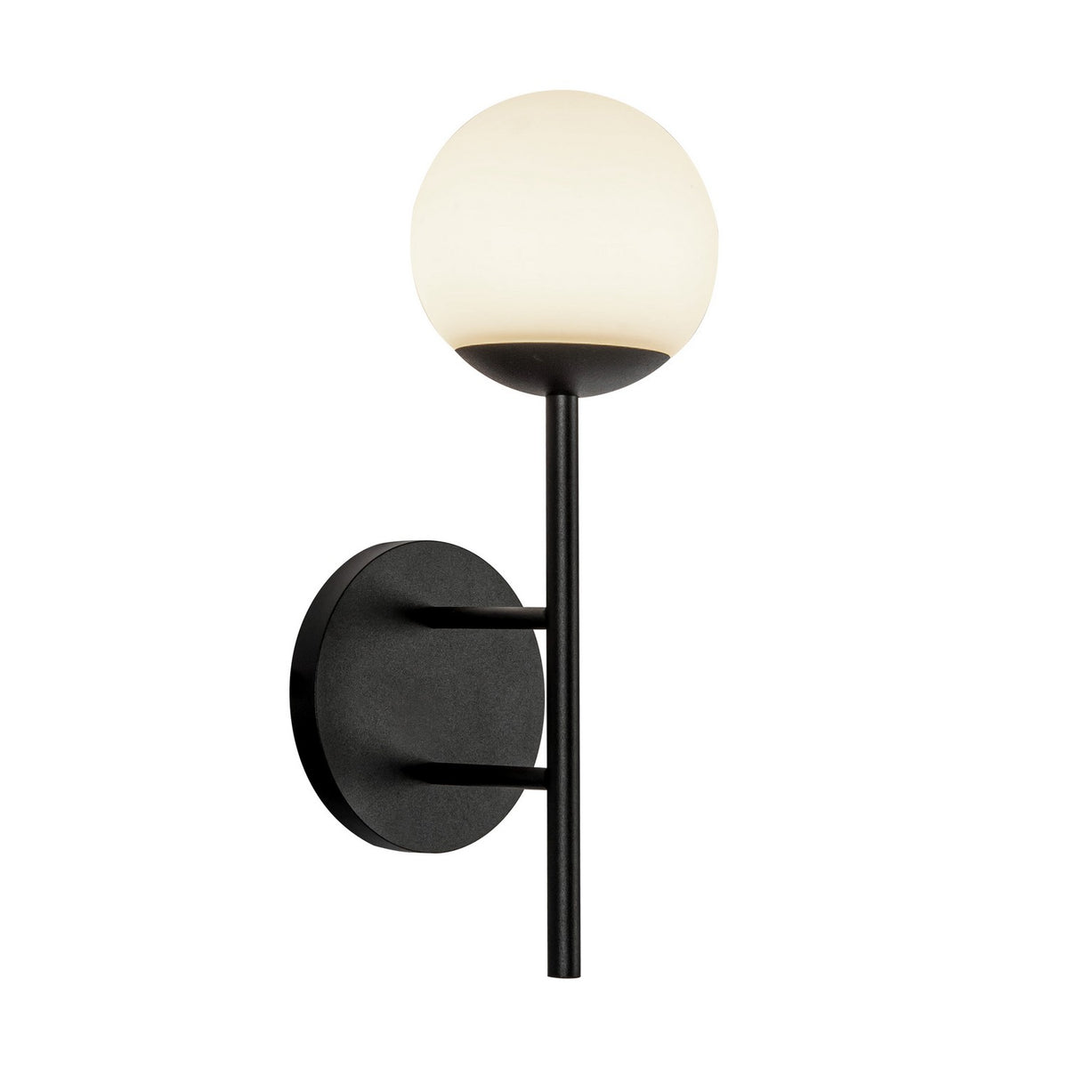 Applique extérieure Claremont Noir / Verre opale – Kuzco Lighting